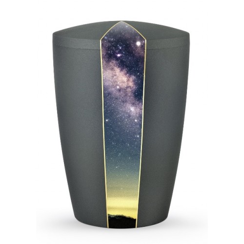 Heaven's Edition Biodegradable Cremation Ashes Funeral Urn – Starry Night / Anthracite Surface